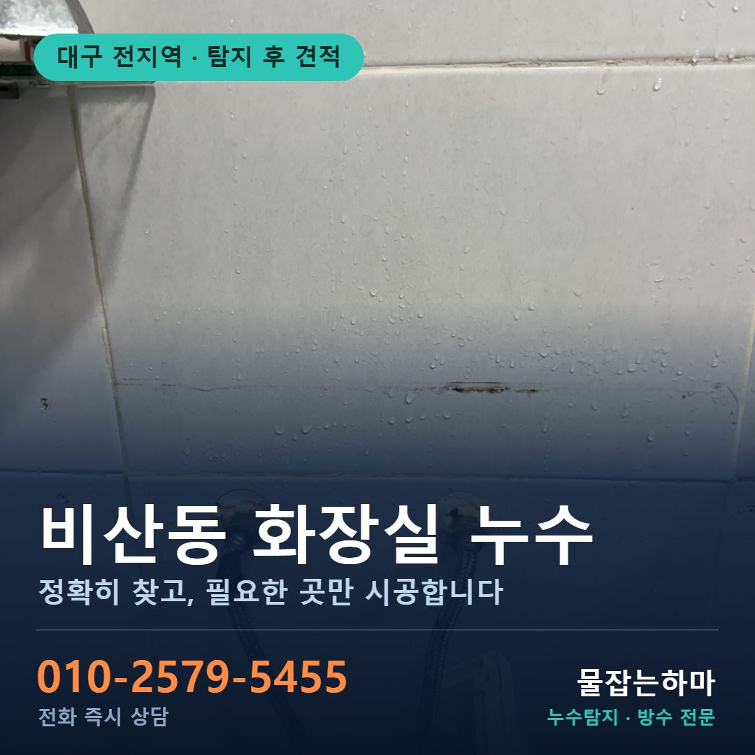 대구 비산동 누수