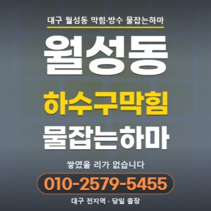 대구 월성동 하수구막힘, 쌓인 것이 아니라 처음부터 들어 있었습니다