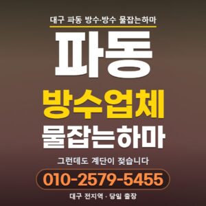대구 파동 방수업체